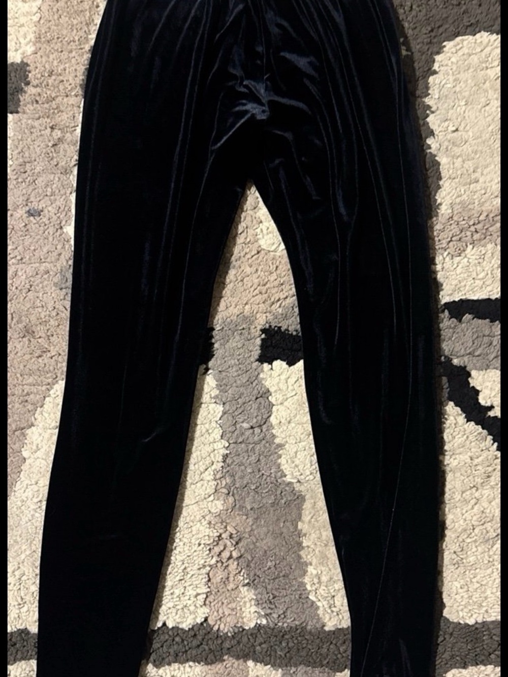 Jones New York Black Velvet Jogger Pants